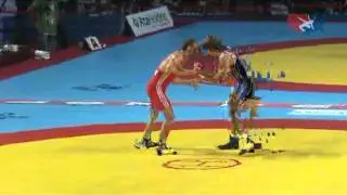 2011 Greco Worlds 74kg - Andy Bisek (USA) vs. Alexsandr Kazakevic (LTU)