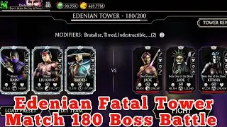 MK Mobile || Edenian Fatal Tower Match 180 Boss Battle
