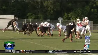 Baldwin beats Wolfson 40-3, game called at halftime because of weather
