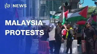 Pro-Palestinian rally outside US embassy in Malaysia after &lsquo;Israel&rsquo; intercepts Gaza flotilla