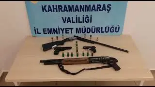 Kahramanmaraş&rsquo;ta 11 Adet Silah Ele Ge&ccedil;irildi