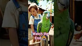 Talking Green Parrot Scolds a Kid 😲