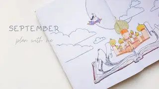 september 2020 bullet journal setup | aladdin theme 🧞 | plan with me