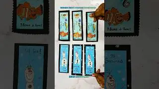 Finding Nemo & Frozen Olaf bookmarks 🔖 #findingnemo #olaffrozen #diybookmark #frozenolaf #diy #art