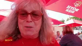 Essen in Franken der Volksfest -Veggie Burger
