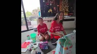Christmas 2025 Opening Gifts 🎁 #merrychristmas #teamstyring #reeceandlayla #australia #happy #love 