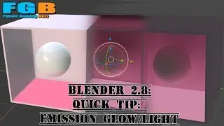 Blender 2.8 quicktip: Emissions Surface, glow or light