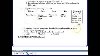 اختبار الثلاثي الثالث في الانجليزية السنة الثانية جميع الشعب.. الوحدة no man is an island الجزء1