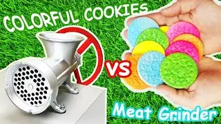 ЭКСПЕРИМЕНТ: ЦВЕТНОЕ ПЕЧЕНЬЕ VS МЯСОРУБКА