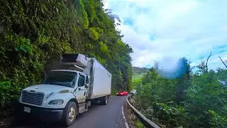 Maui: Road to Hana in reverse scenic drive 4k