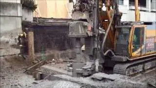 Ø610 Pipe wall drilling
