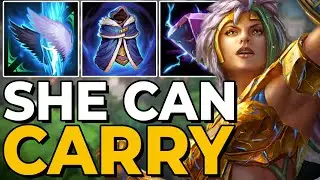 How to play TERRA SUPPORT in Ranked Smite! Frontline? Or Backline? Can she carry?