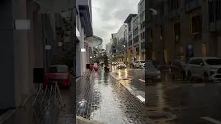 Rain walk in Kuala Lumpur | 4K ASMR. #kualalumpur #malaysia #asmr #walking