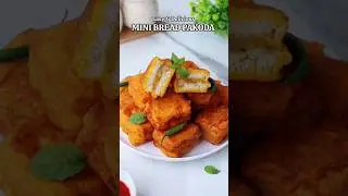 Easy Mini Bread Pakoda Recipe 🤤#recipe #food #cooking #shorts