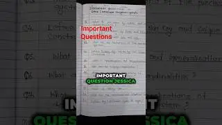 Database management system BCA important questions for exam #exam #importantquestions #dbms