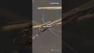 Insects That Walk on Water! 🪲 #animalsfacts #insectsfacts #invideoai