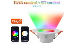 Tuya app and Bluetooth control bulb and down-lights | smart lighting