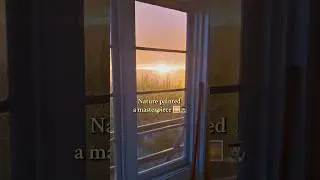 A stunning post storm sky in the lookout tower. #firelookout #saxophone #goldenhour