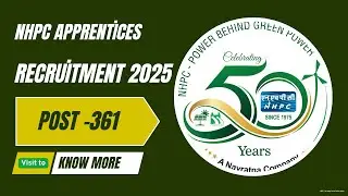 NHPC Apprentices Recruitment 2025   Apply Online for 361 Posts