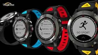 G01 GPS Smart Watch IP68 Waterproof Blood Pressure Oxygen Heart Rate Smart Watch Compass Swim Sports