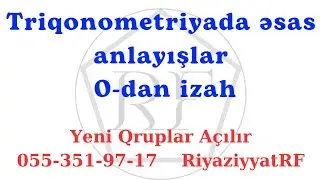 Əsas Triqonometrik Funksiyalar İzah RiyaziyyatRF