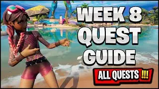Week 8 Fortnite Challenge Guide (ALL QUESTS!)