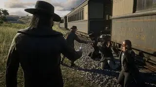 Train Robbery but John doesn't want Arthur in the mission