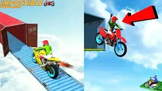 Bike Stunt 2020 - Free Motorcycle Games, Moto, New Level, Android Gameplay, iOS, (FHD) #7