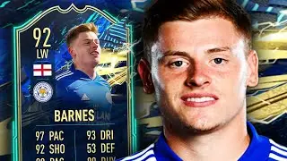 HUGE UPGRADE! 🔥 92 TOTS BARNES PLAYER REVIEW - FIFA 21 ULTIMATE TEAM