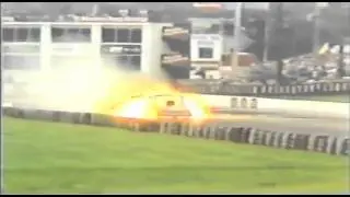 Gary phillips 1985 Funny Car Crash