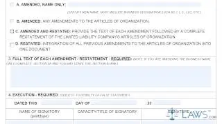 Articles of Amendment LCA 1 1