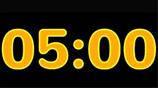5 Minute Timer  - 5 Second Start Delay (Background Clock Ticking Sound)