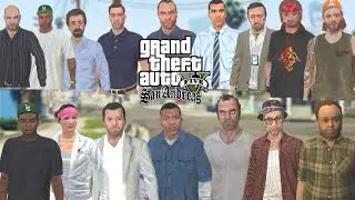 (20+)Skin Pack Protagonist & Antagonists GTA V For GTA SA Android
