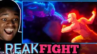 THIS ANIMATION IS PEAK:COSMIC GAROU VS SAITAMA FULL FIGHT  ONE PUNCH MAN MANGA ANIMATION REACTION