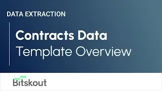 Extract Data From Contracts - Template Overview