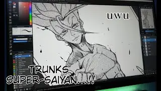 Drawing Future Trunks Super Saiyan IN MY MANGA STYLE - from dbz