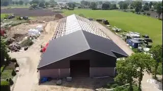 Bouw kalverstal (Weelde, Belgi&euml;)