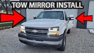 Single Cab Dually Build Part 6 (Installing New Power Tow Mirrors)