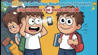 The BEST School-Day Routine for Students 🎒✨ (Big Mistakes You Make Daily ❌)