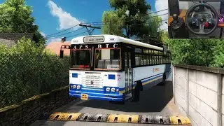 APSRTC Express Bus Driving in Closed Street Road 😱 | Steering Wheel Gameplay | ETS 2