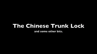 Chinese Trunk Lock