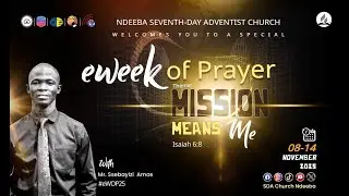 E-WOP|| Youth E-Week Of Prayer With Mr Ssebayizi Amos
