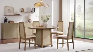 SICOTAS Savanna Solid Wood Frame Dining Chair - Reclaimed Caramel Oak