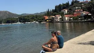MORNING WALK IN CAVTAT CROATIA  🇭🇷 |CROATIA BEACHES |EXPLORING CROATIA |CAVTAT CROATIA|SUMMER VLOG|