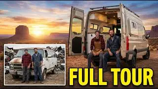 Two Brothers Build Amazing OFF-GRID Campervan | Start To Finish