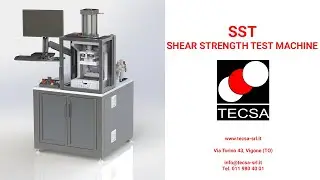 Machine to test the shear strength of brake pads (SST)