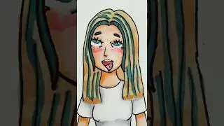 Эмоция А3 тгк: neet art рисование #рисованиемаркерами #арт #painting #drawing #art #рисование #draw