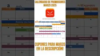 Calendario de Promociones AliExpress Marzo 2025
