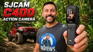 SJCAM C400 Action Camera, 3-in-1, Detachable Design, Rotatable Screen, Handheld Controller