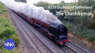 6233 Duchess of Sutherland - The Cheshireman - 1Z50 - passing Ketteringham 03/09/22
